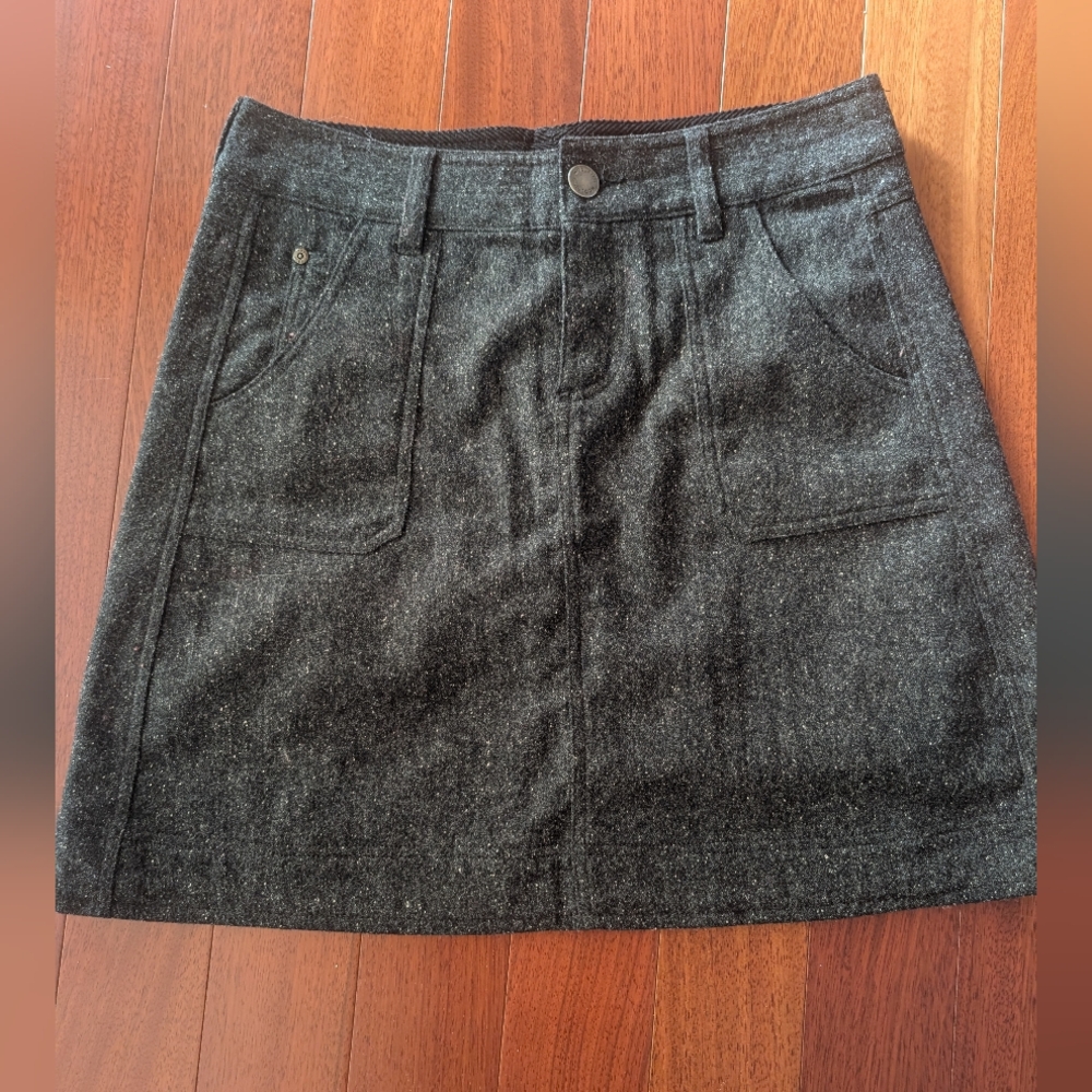 Woolrich Charcoal Mini Skirt
